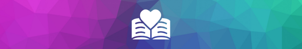 icon of a book with a heart on the pages